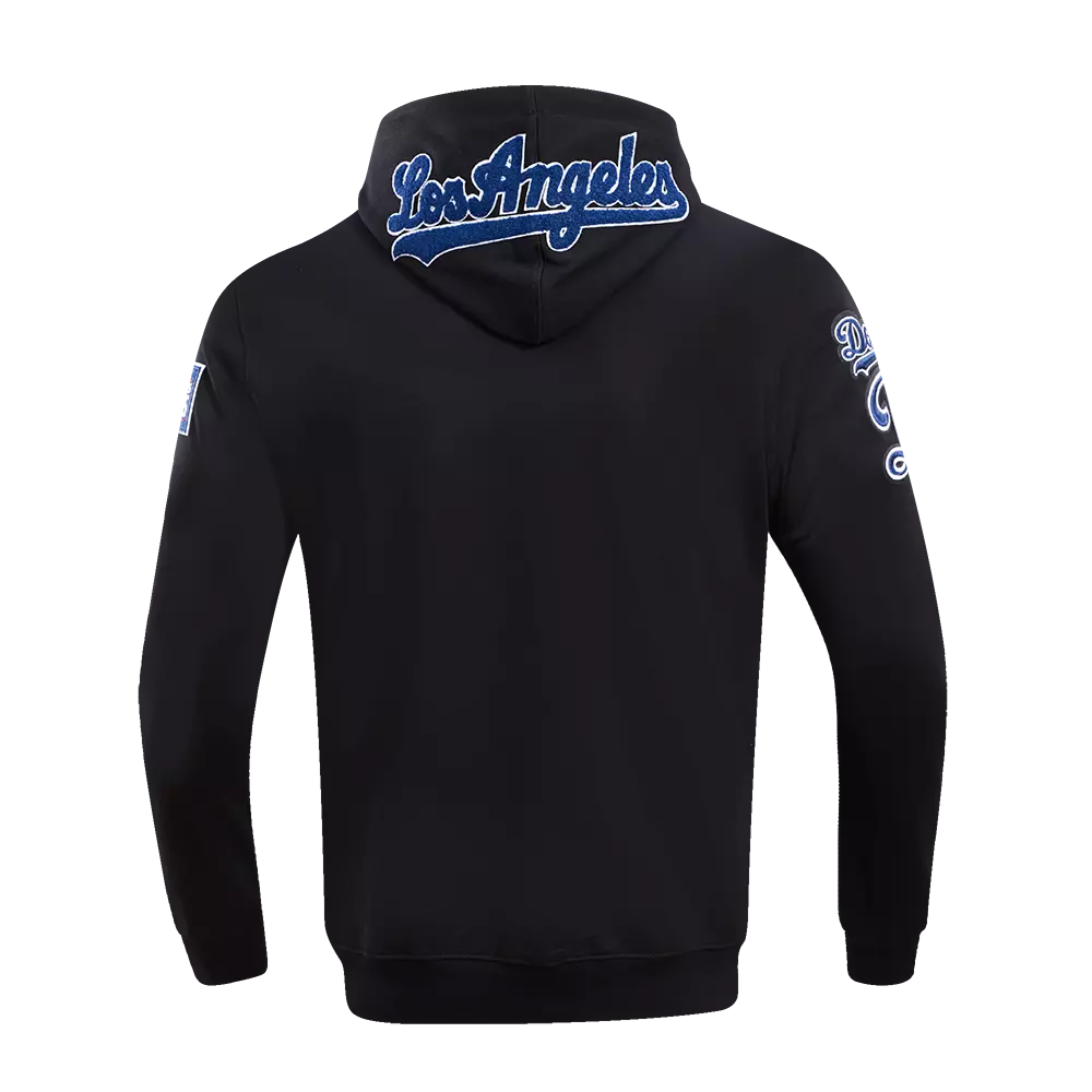 Pro Standard Men's Los Angeles Dodgers Classic Chenille DK Full-Zip Pullover Jacket -Black - BLACK