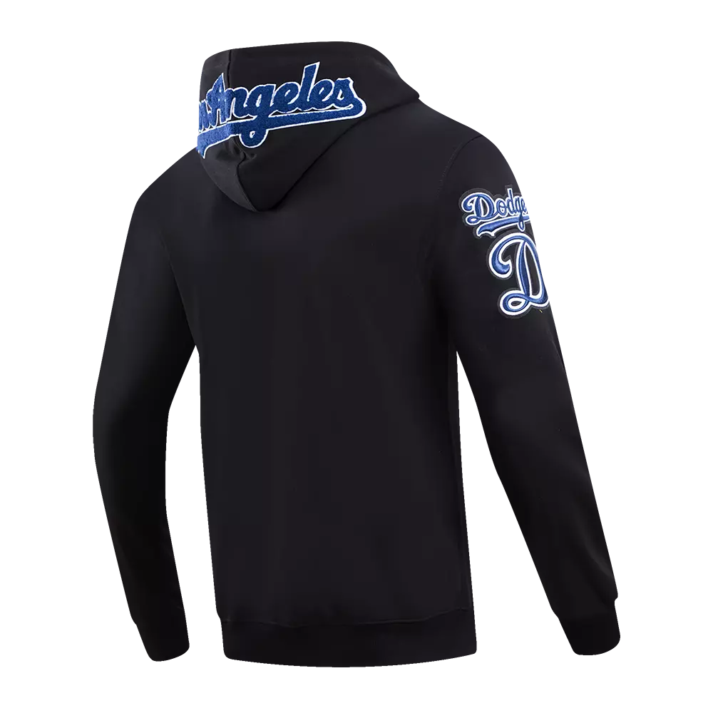 Pro Standard Men's Los Angeles Dodgers Classic Chenille DK Full-Zip Pullover Jacket -Black - BLACK