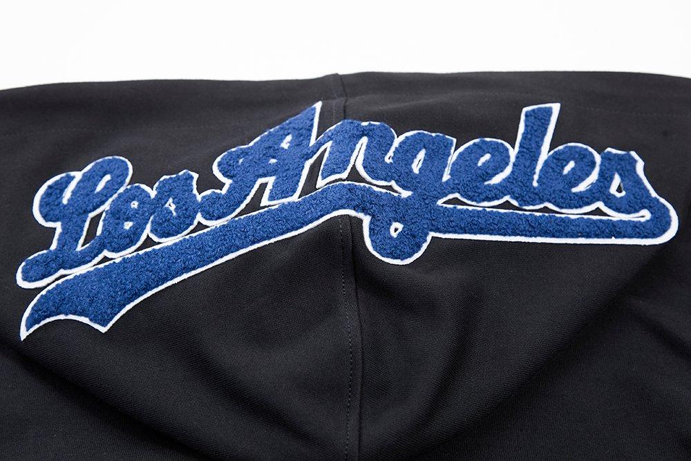 Pro Standard Men's Los Angeles Dodgers Classic Chenille DK Full-Zip Pullover Jacket -Black - BLACK Thumbnail View 8
