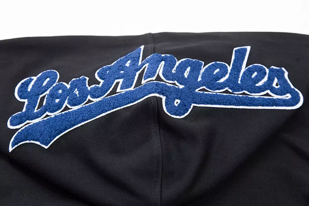 Pro Standard Men's Los Angeles Dodgers Classic Chenille DK Full-Zip Pullover Jacket -Black - BLACK
