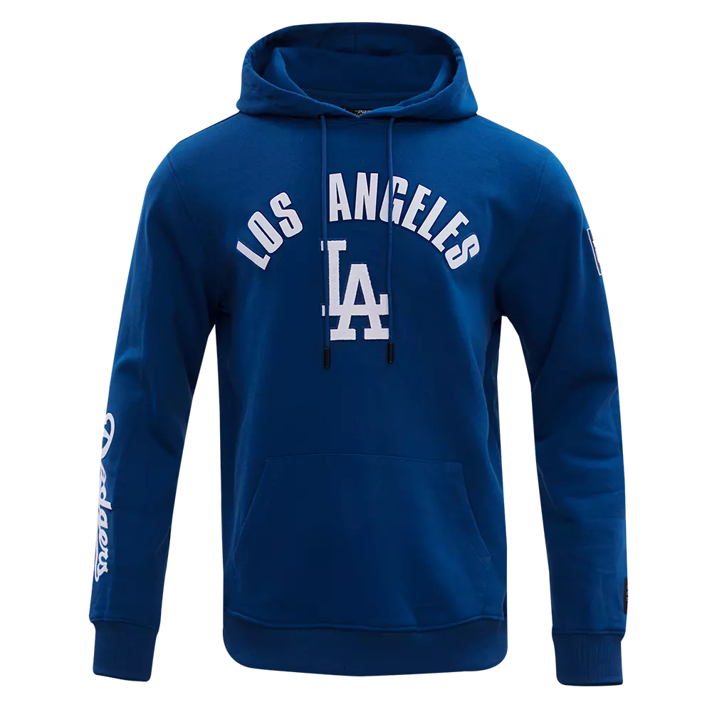 Pro Standard Men's Los Angeles Dodgers Classic Fleece PO Hoodie -Blue - BLUE