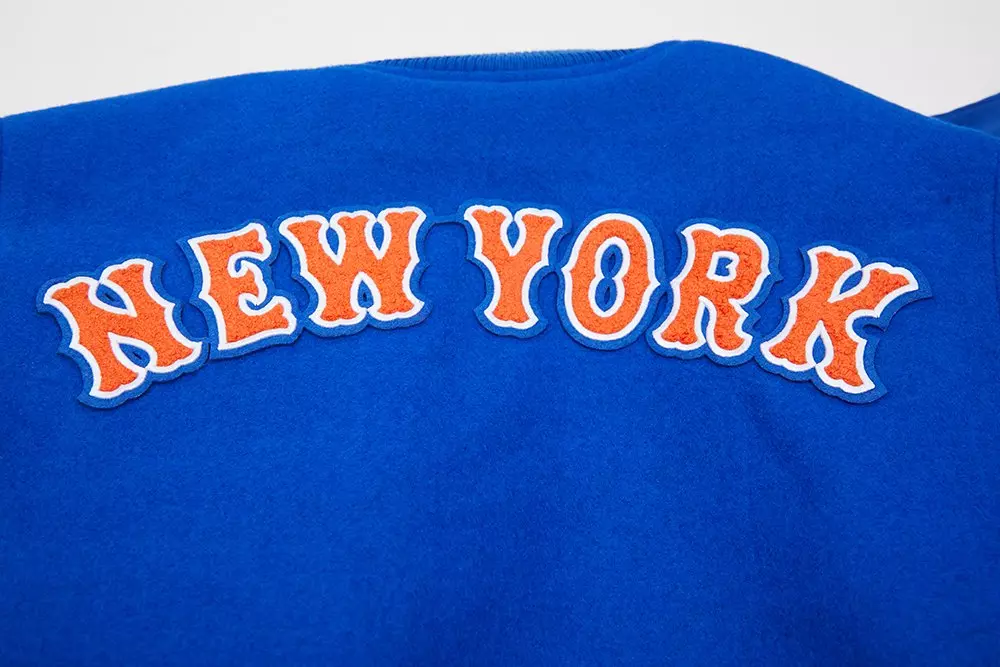 Pro Standard Men's New York Mets Classic Wool Varsity Jacket - Royal - ROYAL
