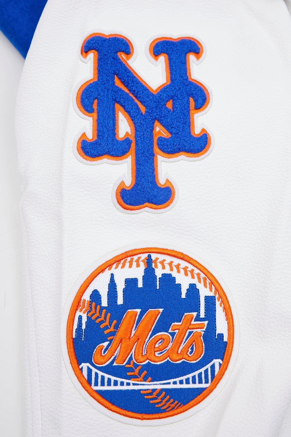 Pro Standard Men's New York Mets Classic Wool Varsity Jacket - Royal - ROYAL Thumbnail View 7