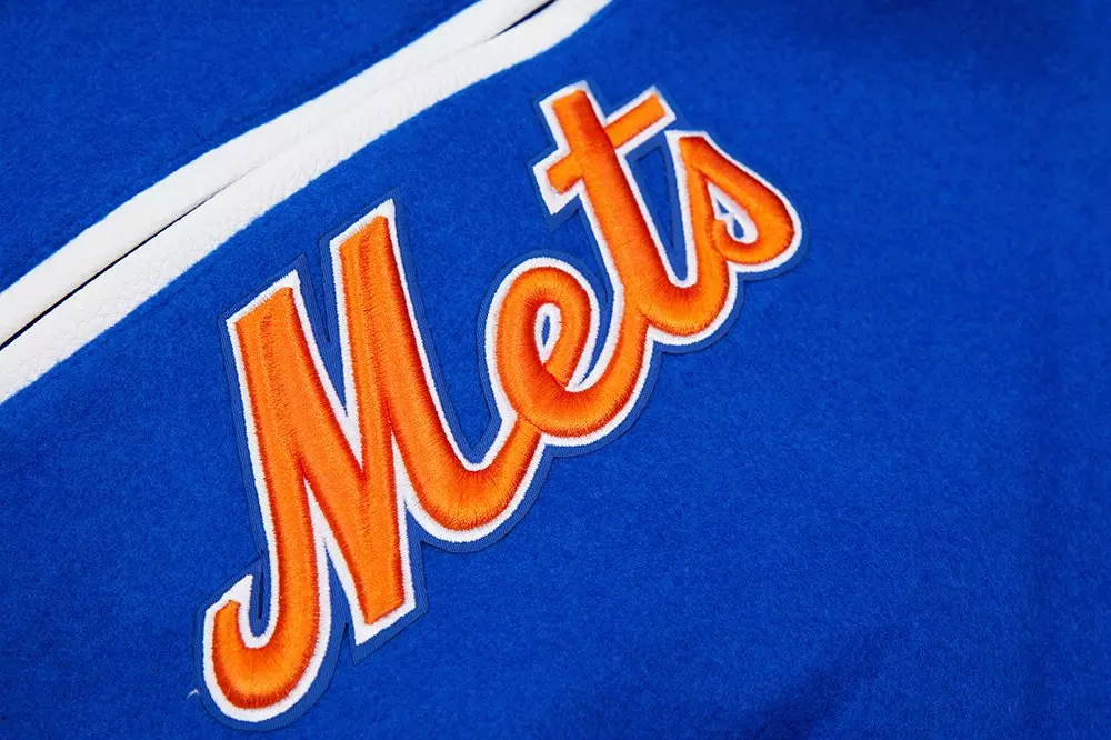 Pro Standard Men's New York Mets Classic Wool Varsity Jacket -Royal - ROYAL