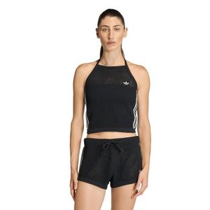 adidas Originals Women's Knitted Crochet Top - Black