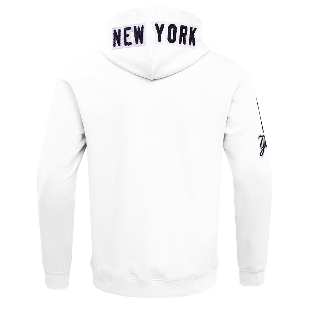 Pro Standard Men's New York Yankees Classic Chenille DK Full-Zip Pullover Jacket -White - WHITE Thumbnail View 2