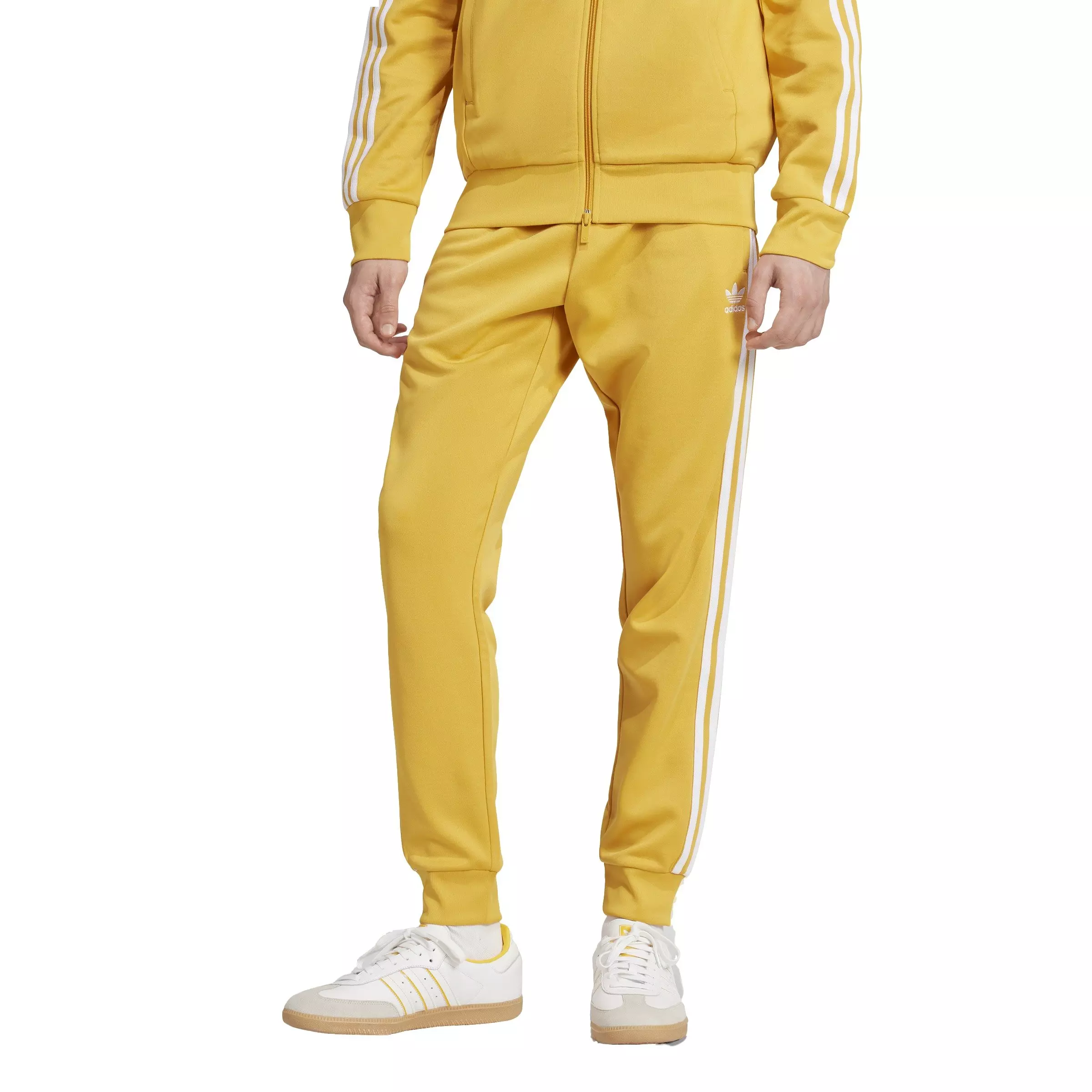 adidas Originals Men's adicolor Classics Lifestyle Superstar Track Pants -Yellow - YELLOW