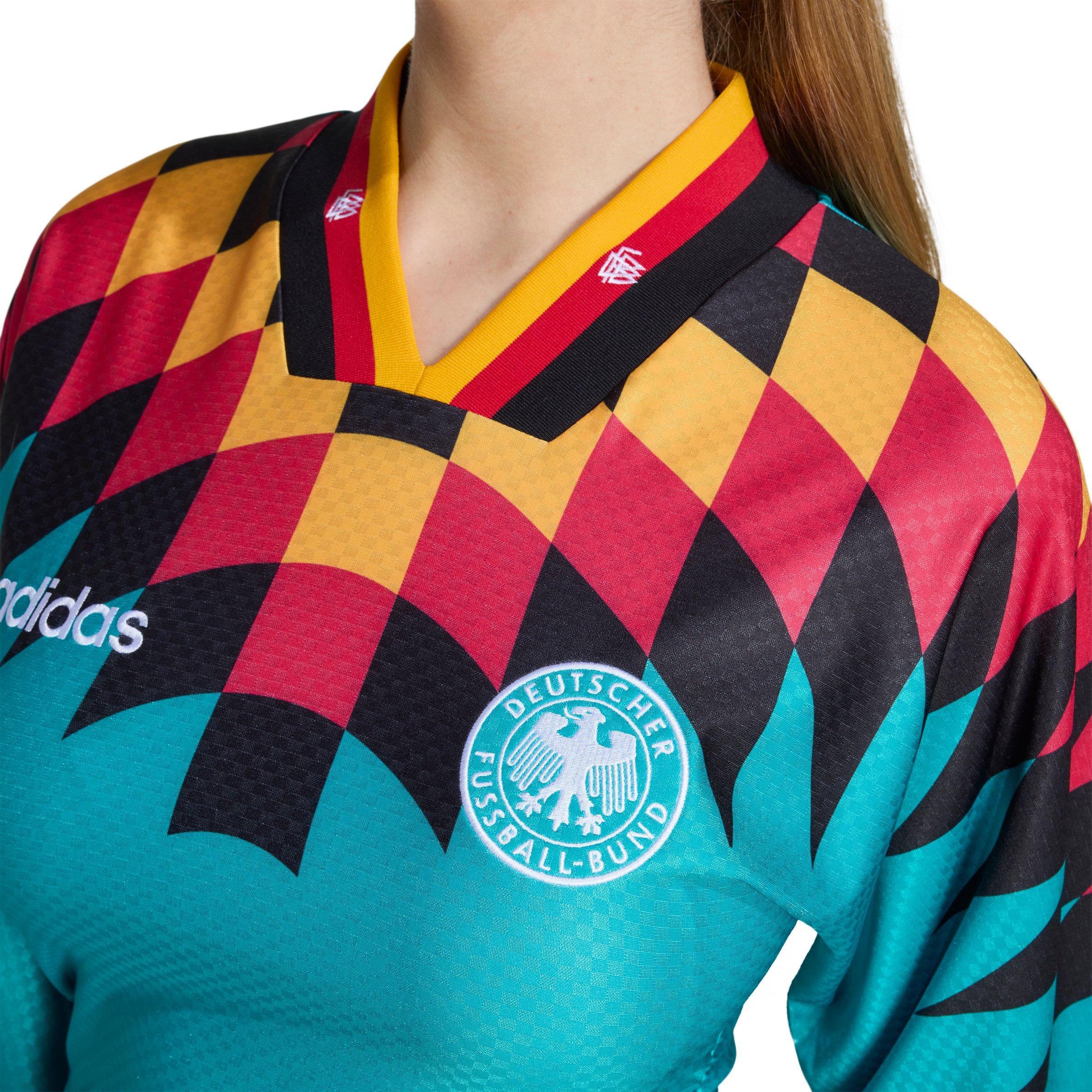 adidas Originals Women's Germany Reconstructed Bringback Jersey - Green/Multi - GREEN/MULTI Thumbnail View 3