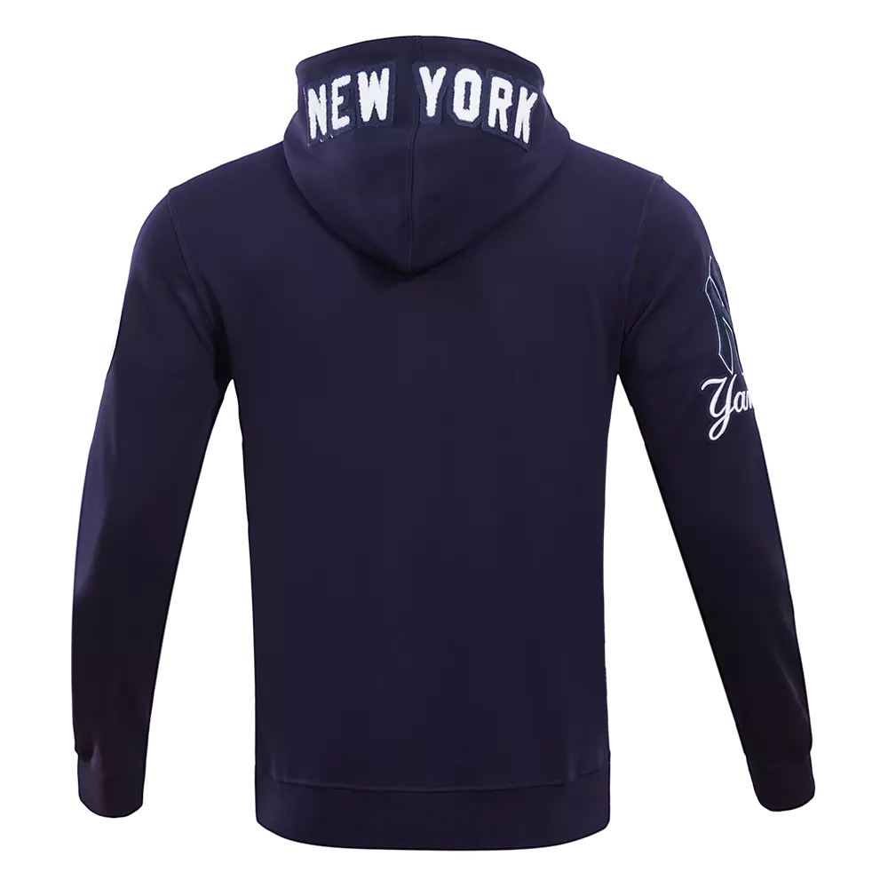Pro Standard Men's New York Yankees Classic Chenille DK Full-Zip Pullover Jacket - Navy - NAVY