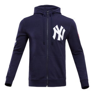 Pro Standard Men's New York Yankees Classic Chenille DK Full-Zip Pullover Jacket -Navy