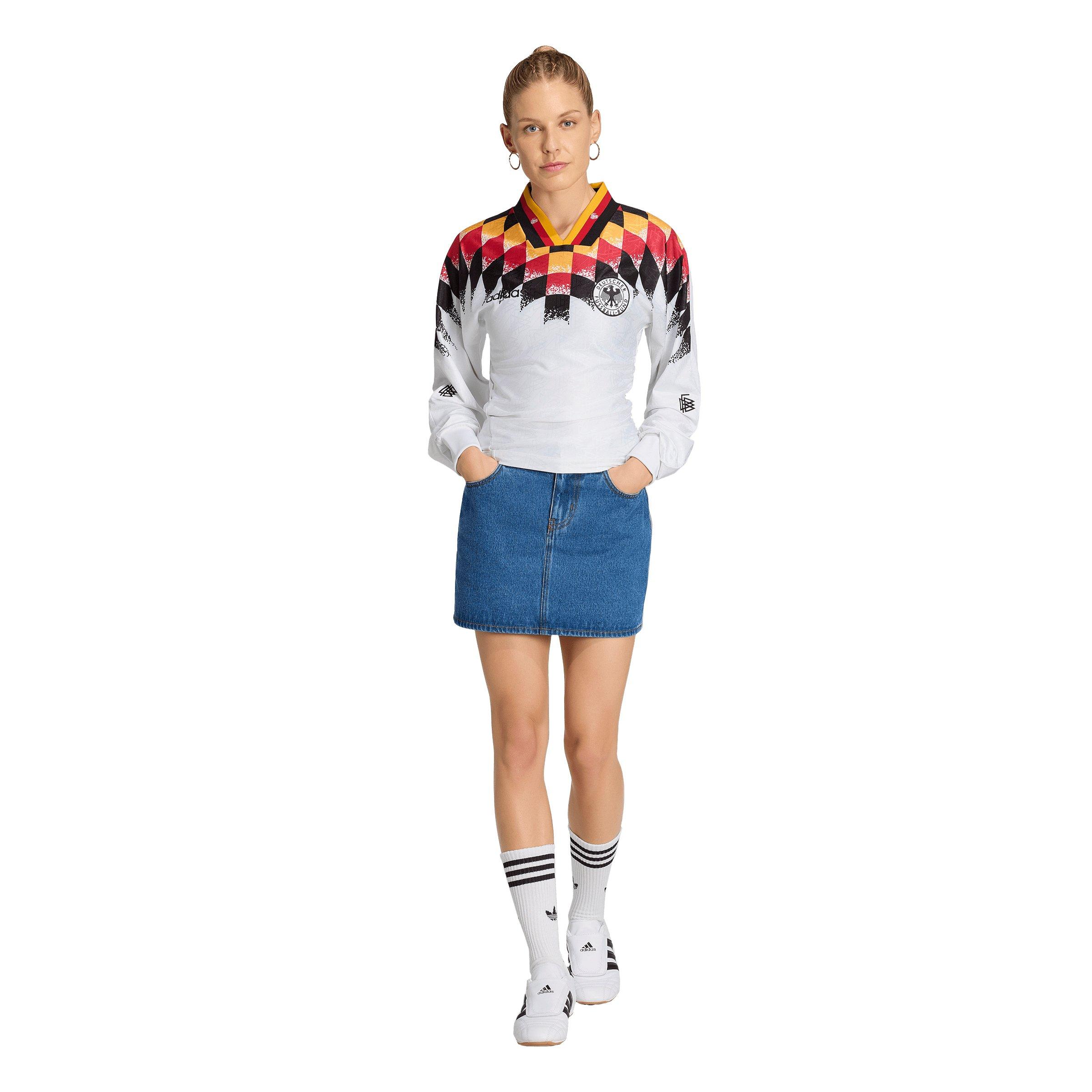 adidas Originals Women's Germany Reconstructed Bringback Jersey - White/Multi - WHITE/MULTI Thumbnail View 5