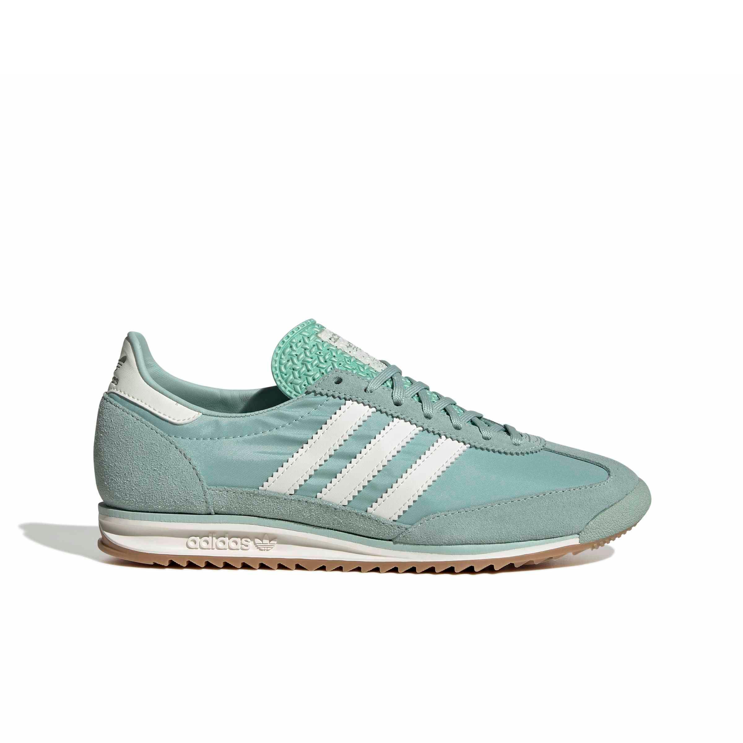 adidas Originals SL 72 OG "Ash Green/Off White/Gum 4" Women's Shoe - GREEN/OFF WHITE/GUM Thumbnail View 1