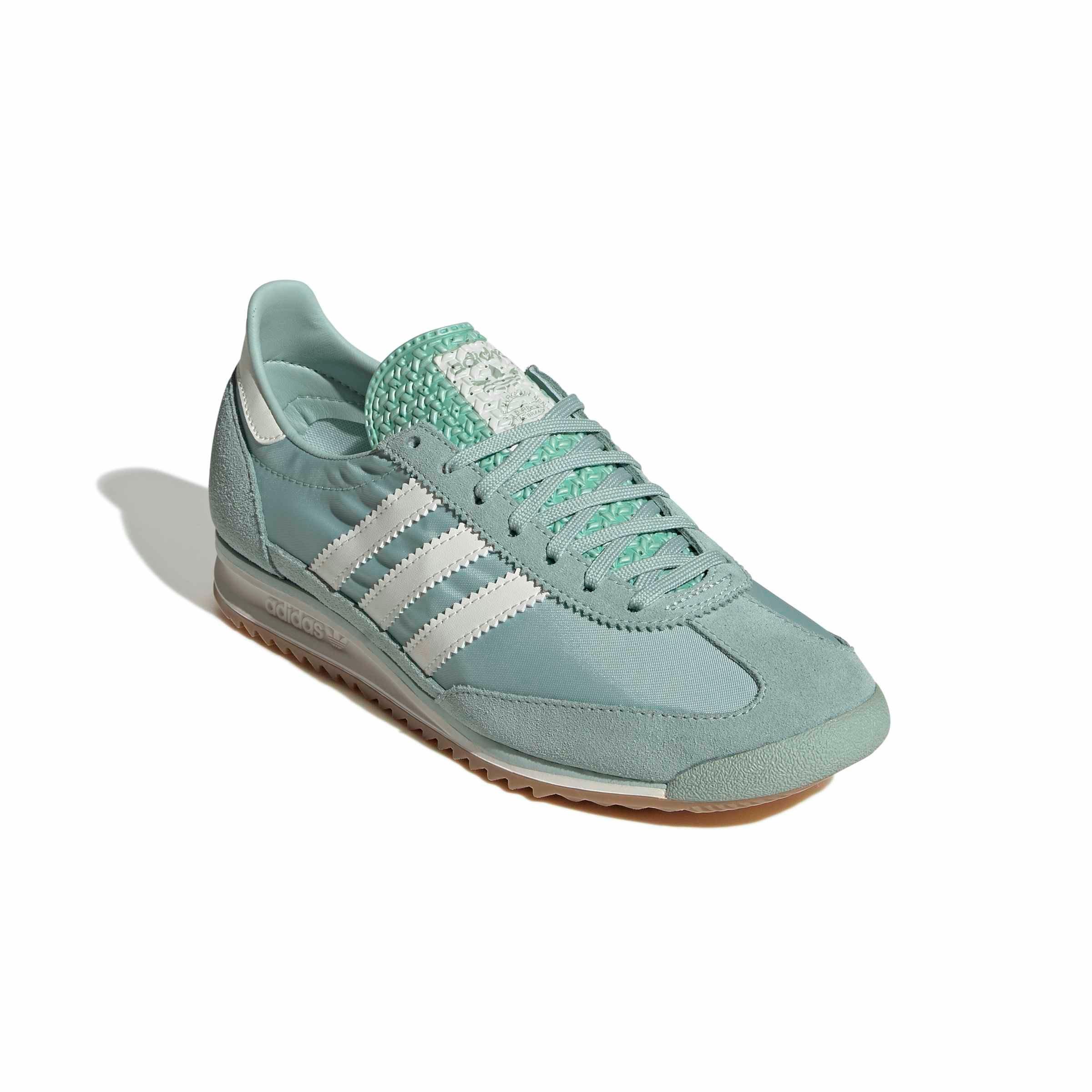 adidas Originals SL 72 OG "Ash Green/Off White/Gum 4" Women's Shoe - GREEN/OFF WHITE/GUM Thumbnail View 3
