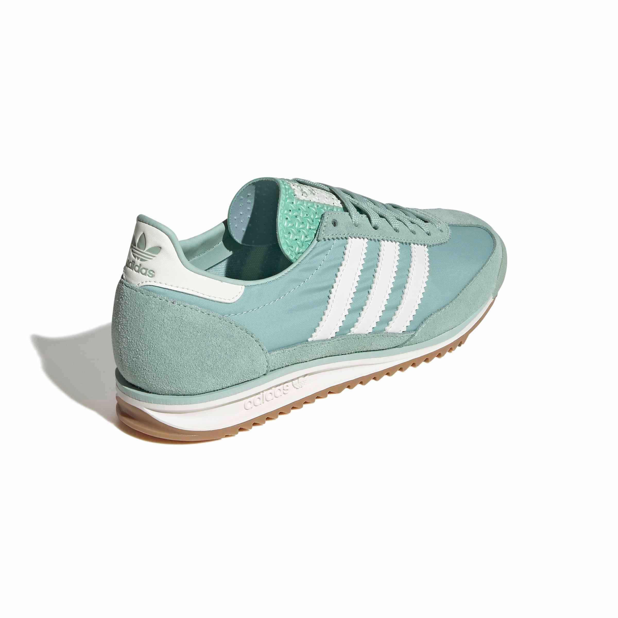 adidas Originals SL 72 OG "Ash Green/Off White/Gum 4" Women's Shoe - GREEN/OFF WHITE/GUM Thumbnail View 4