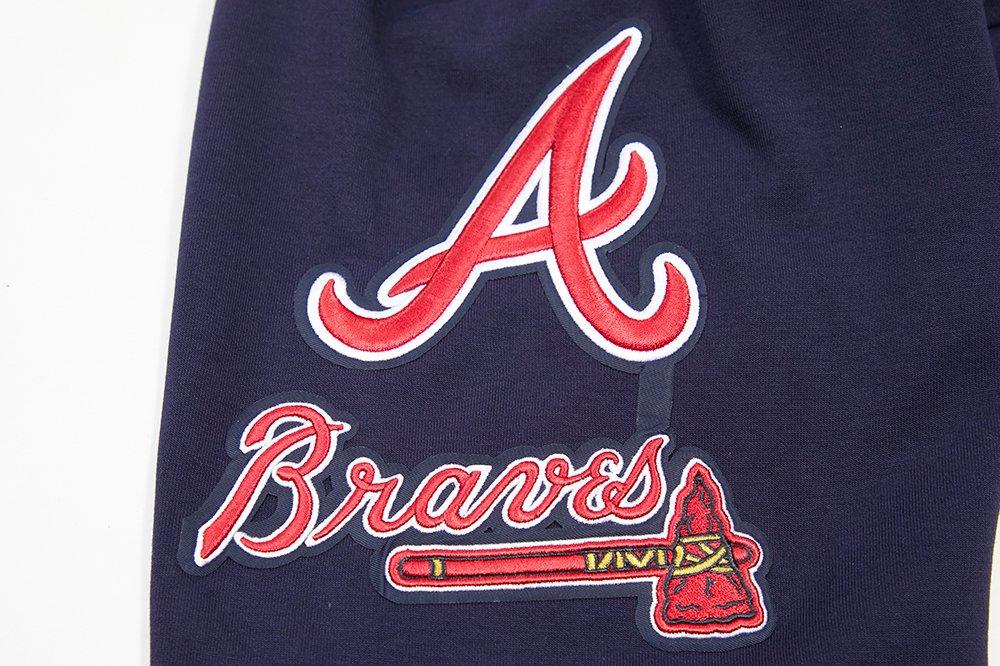 Pro Standard Men's Atlanta Braves Classic Chenille DK Full-Zip Pullover Jacket -Navy - NAVY Thumbnail View 5