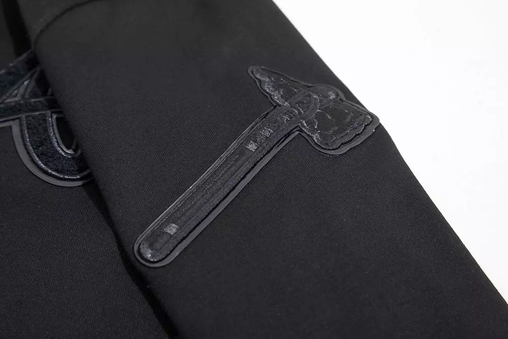 Pro Standard Men's Atlanta Braves Triple Black Zipper Jacket - BLACK