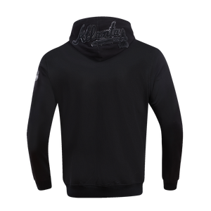 Pro Standard Men's Atlanta Braves Triple Black Logo Hoodie