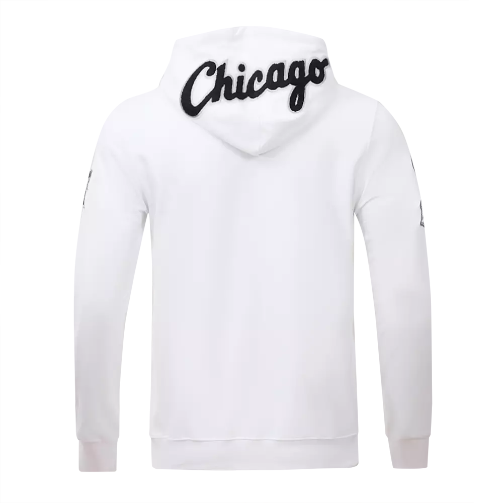 Pro Standard Men's Chicago White Sox Classic Chenille DK Full-Zip Pullover Jacket - White - WHITE