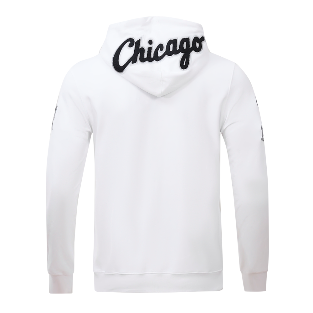 Pro Standard Men's Chicago White Sox Classic Chenille DK Full-Zip Pullover Jacket -White - WHITE Thumbnail View 2