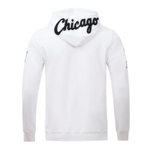 Pro Standard Men's Chicago White Sox Classic Chenille DK Full-Zip Pullover Jacket -White