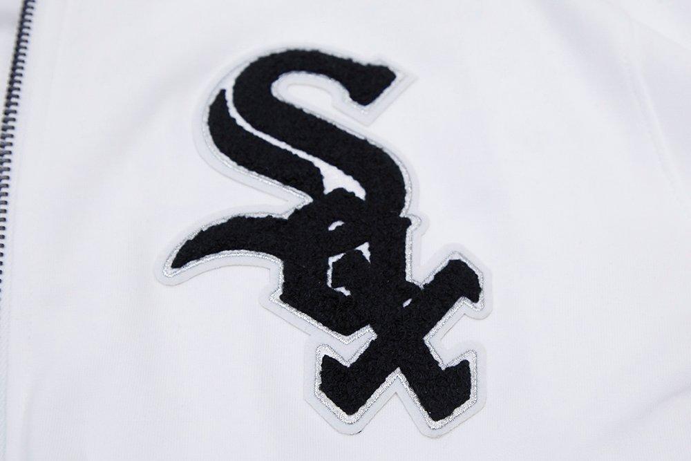 Pro Standard Men's Chicago White Sox Classic Chenille DK Full-Zip Pullover Jacket -White - WHITE Thumbnail View 6