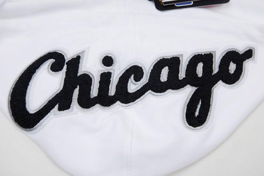 Pro Standard Men's Chicago White Sox Classic Chenille DK Full-Zip Pullover Jacket -White - WHITE Thumbnail View 8