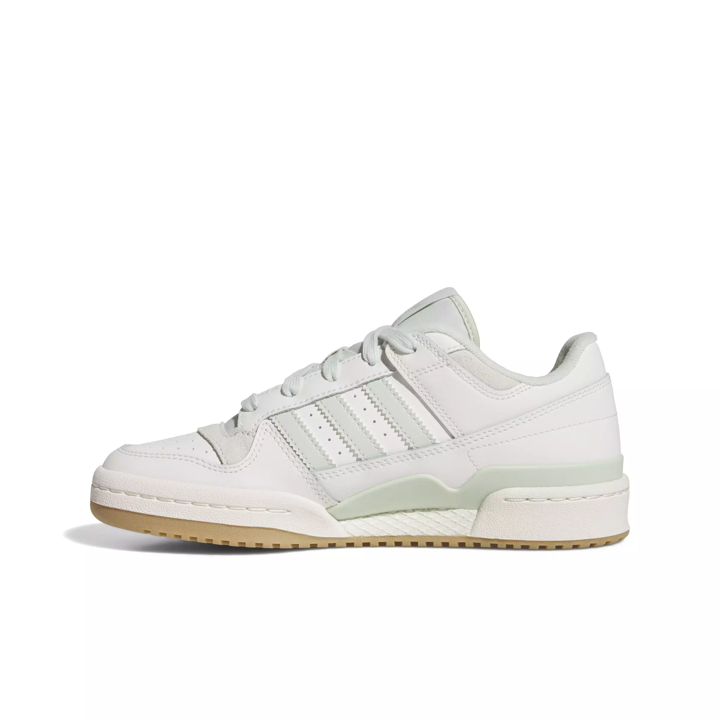 adidas Forum Low CL "Cloud White/Linen Green/Cream White" Women's Shoe - WHITE/GREEN/WHITE