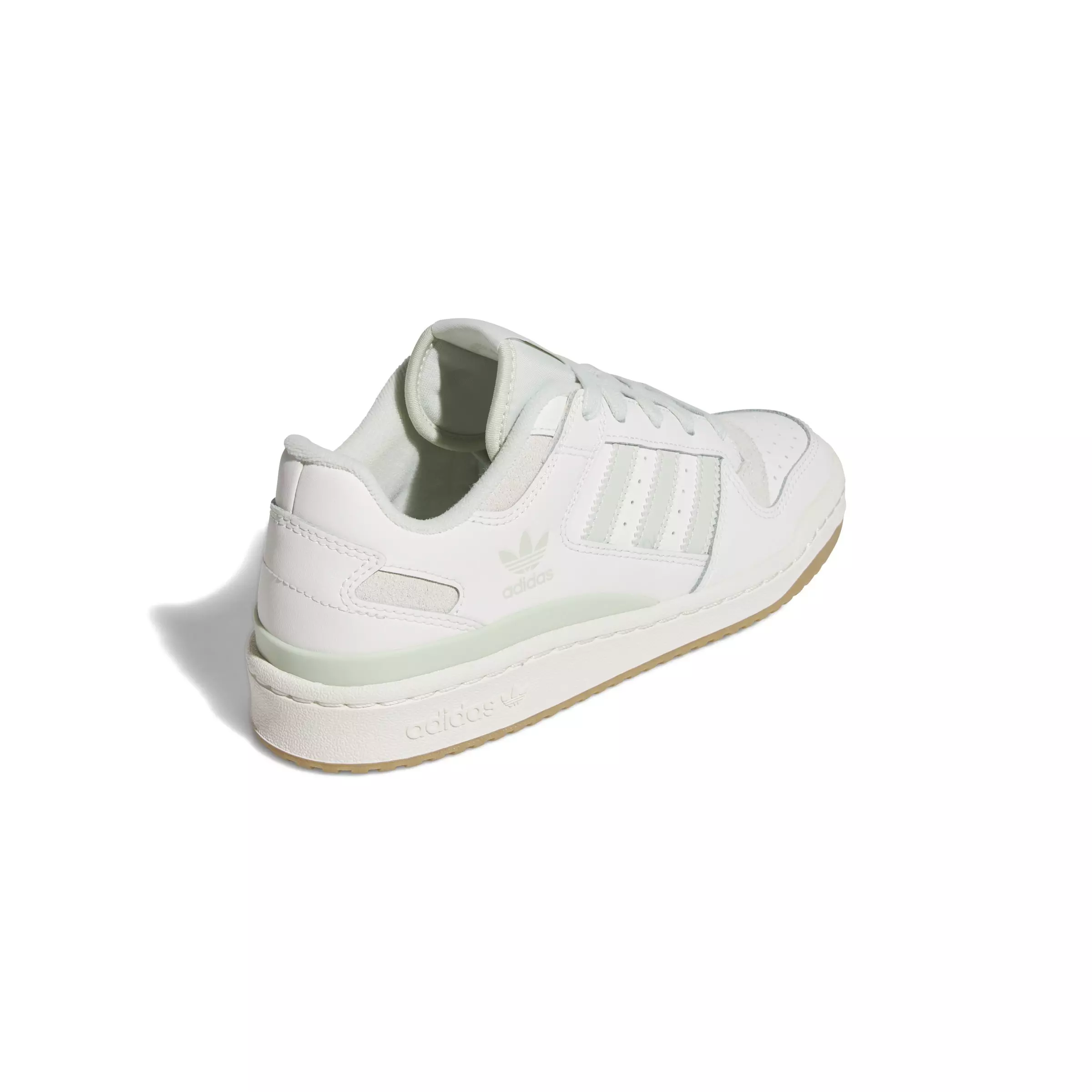 adidas Forum Low CL "Cloud White/Linen Green/Cream White" Women's Shoe - WHITE/GREEN/WHITE