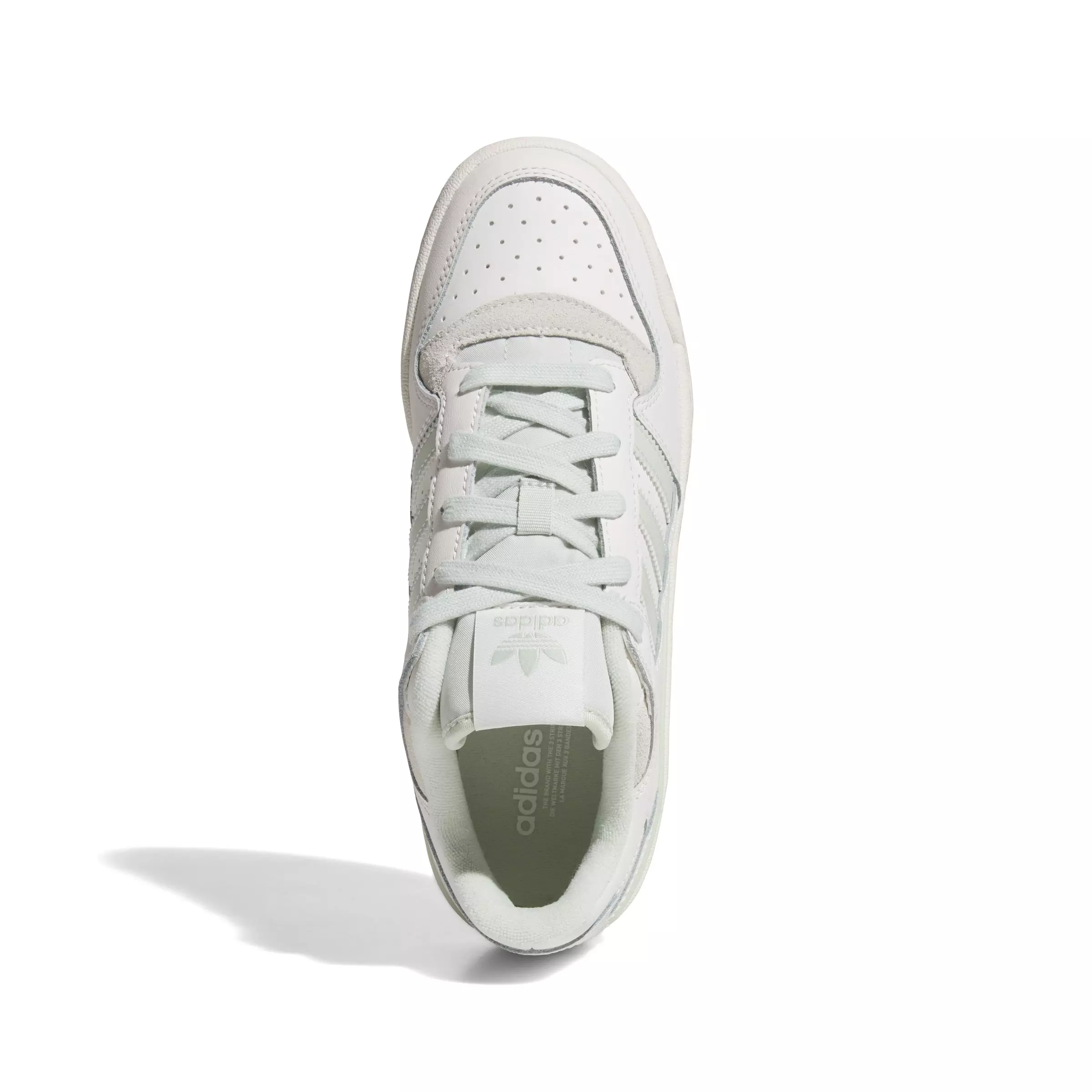 adidas Forum Low CL "Cloud White/Linen Green/Cream White" Women's Shoe - WHITE/GREEN/WHITE