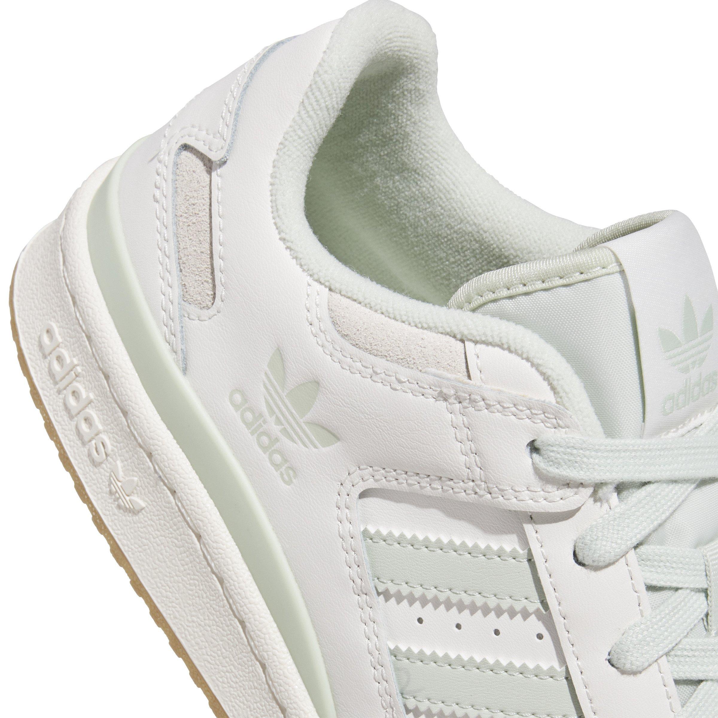 adidas Forum Low CL "Cloud White/Linen Green/Cream White" Women's Shoe - WHITE/GREEN/WHITE Thumbnail View 7