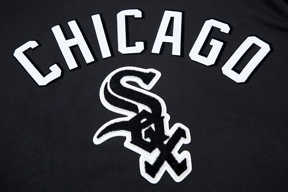 Pro Standard Men's Chicago White Sox Classic Chenille DK Full-Zip Pullover Jacket - Black - BLACK Thumbnail View 5