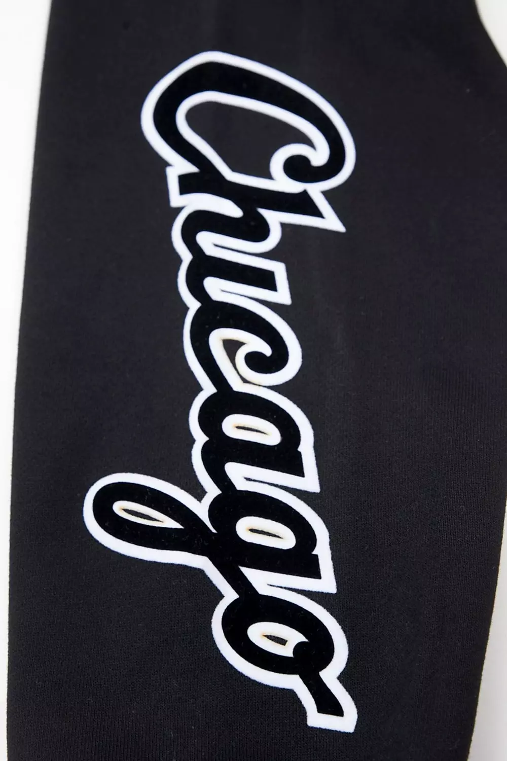 Pro Standard Men's Chicago White Sox Classic Chenille DK Full-Zip Pullover Jacket - Black - BLACK