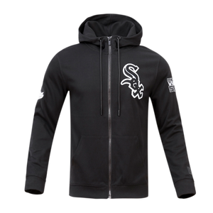 Pro Standard Men's Chicago White Sox Classic Chenille DK Full-Zip Pullover Jacket -Black