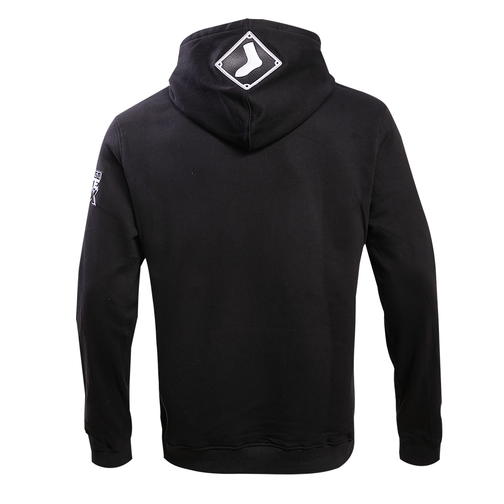 Pro Standard Men's Chicago White Sox Classic Fleece PO Hoodie - Black - BLACK Thumbnail View 2