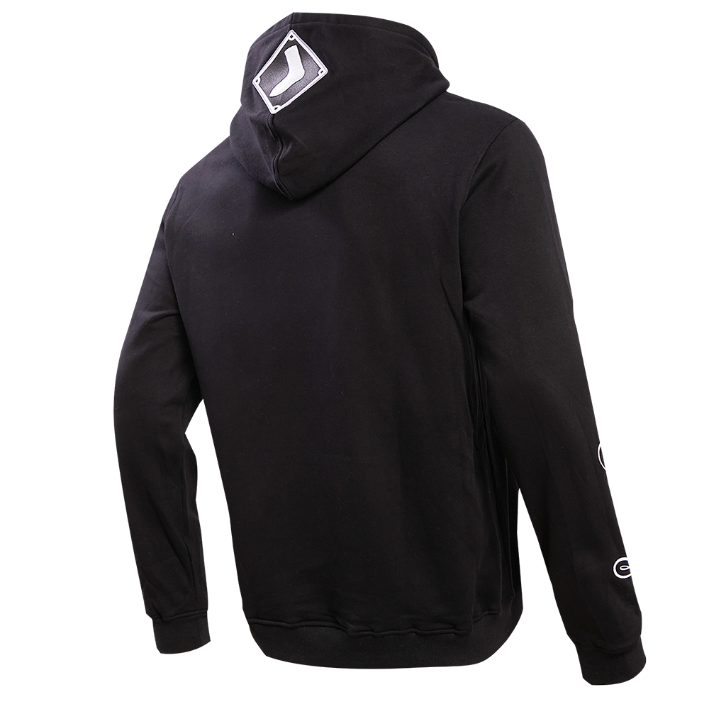 Pro Standard Men's Chicago White Sox Classic Fleece PO Hoodie -Black - BLACK Thumbnail View 4