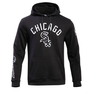 Pro Standard Men's Chicago White Sox Classic Fleece PO Hoodie -Black