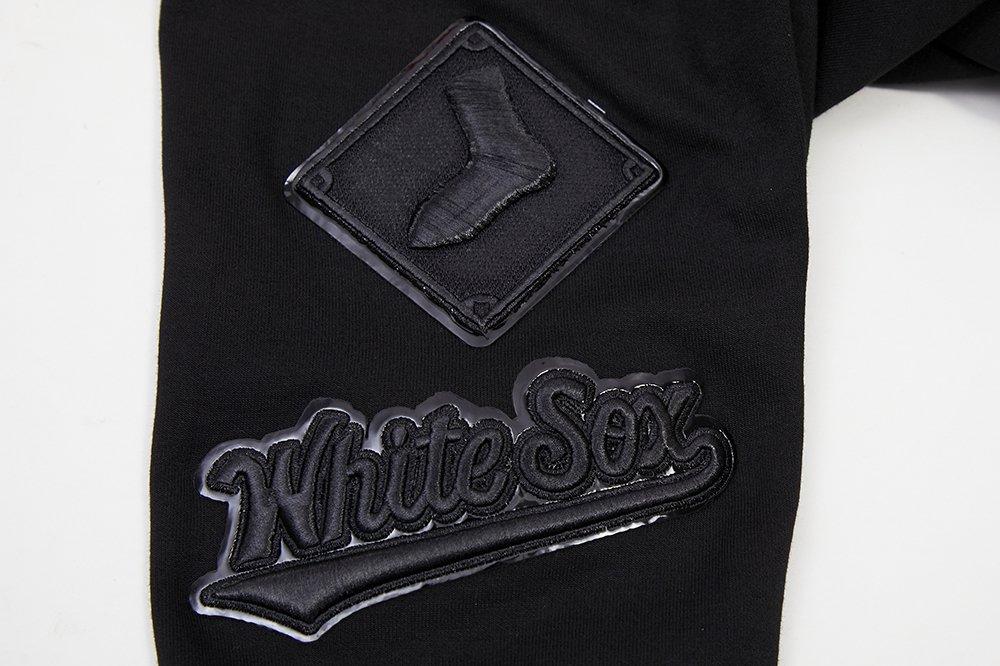 Pro Standard Men's Chicago White Sox Triple Black Zipper Jacket - BLACK Thumbnail View 6