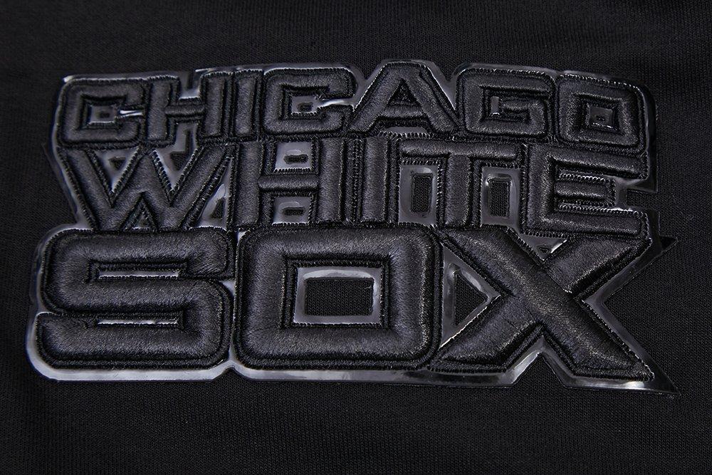 Pro Standard Men's Chicago White Sox Triple Black Zipper Jacket - BLACK Thumbnail View 7