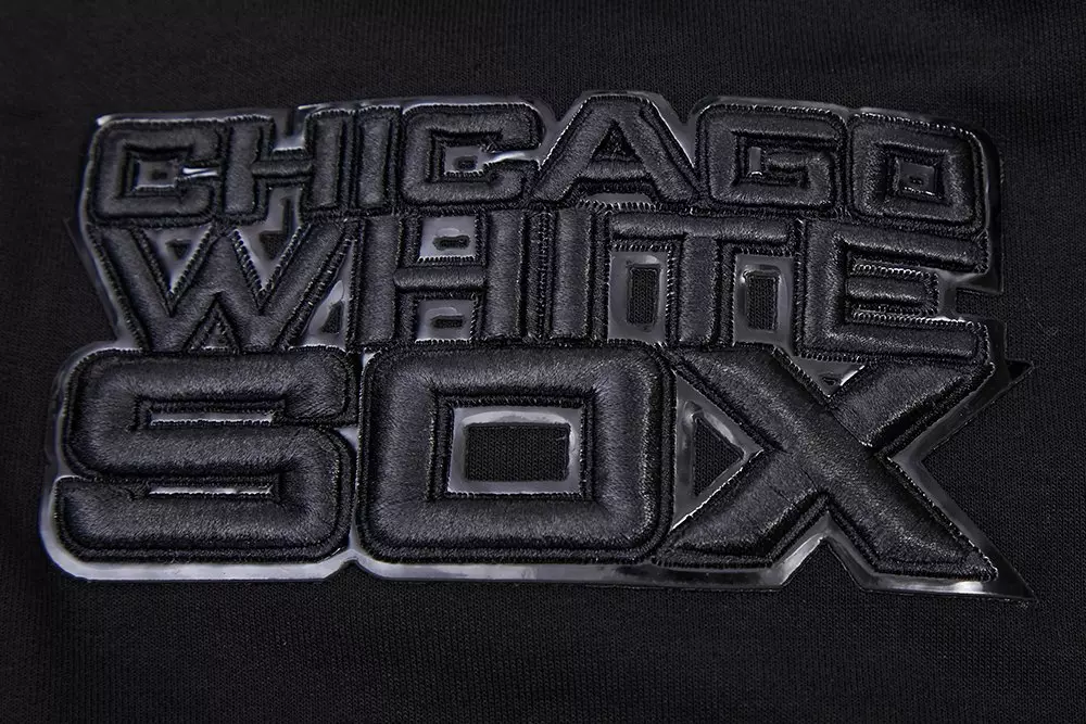 Pro Standard Men's Chicago White Sox Triple Black Zipper Jacket - BLACK