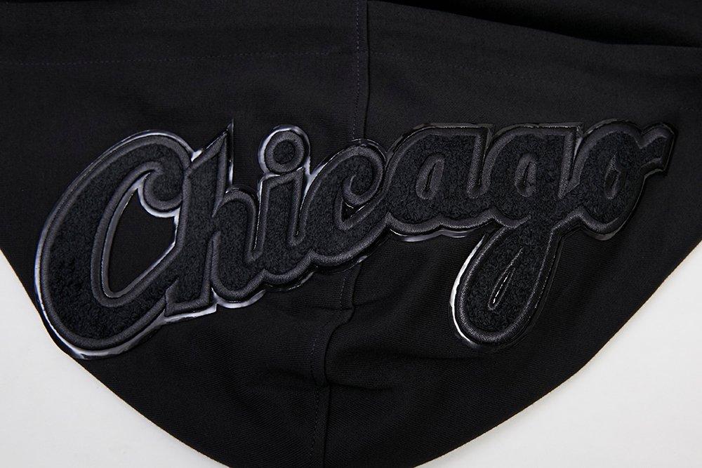 Pro Standard Men's Chicago White Sox Triple Black Zipper Jacket - BLACK Thumbnail View 8