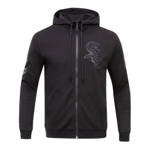 Pro Standard Men's Chicago White Sox Triple Black Zipper Jacket