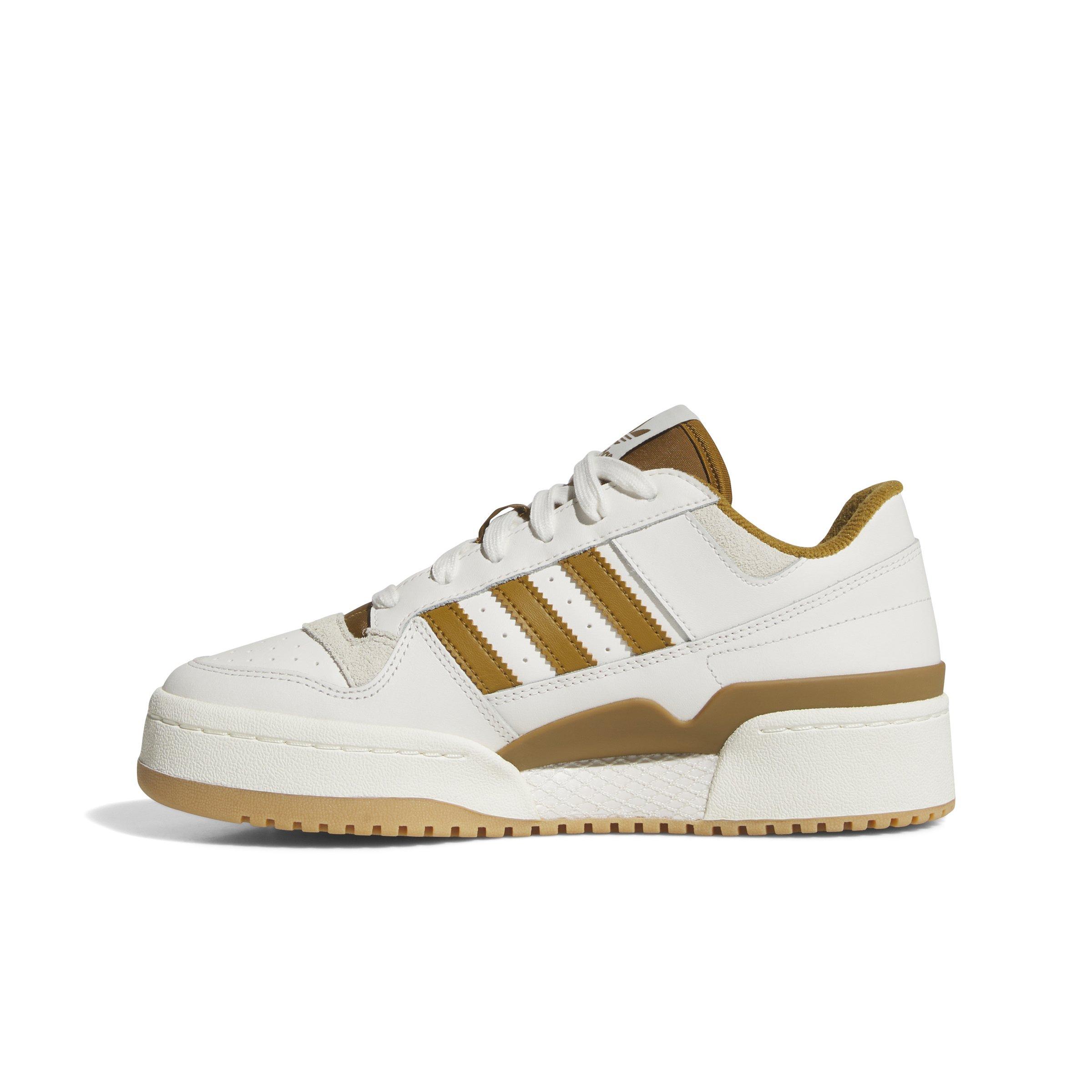 adidas Forum Bold Stripes "Cloud White/Bronze Strata/Off White" Women's Shoe - WHITE/BRONZE/OFF WHITE Thumbnail View 2