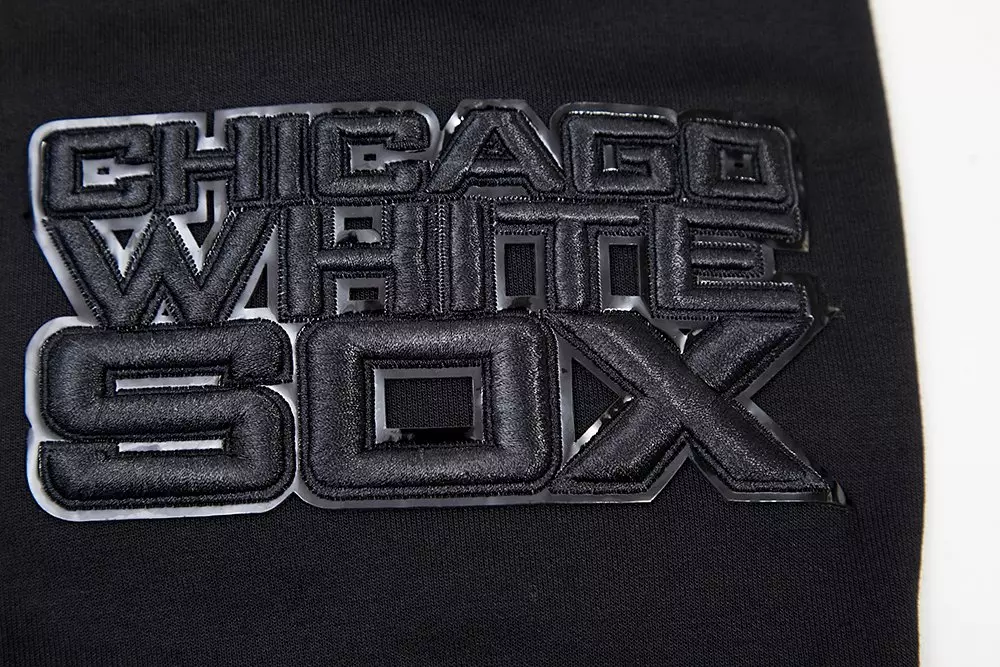 Pro Standard Men's Chicago White Sox Triple Black Logo Hoodie - BLACK