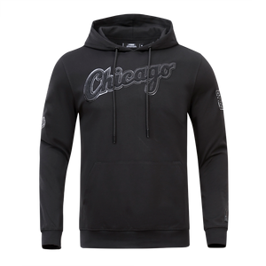 Pro Standard Men's Chicago White Sox Triple Black Logo Hoodie