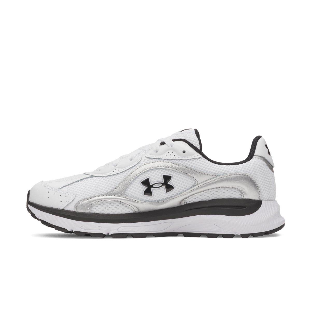 Under Armour Tech Runner "White/Metallic Silver/Black" Men's Shoe - WHITE/SILVER/BLACK Thumbnail View 2