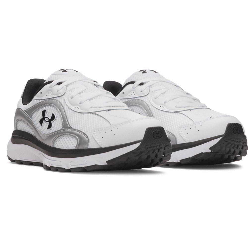 Under Armour Tech Runner "White/Metallic Silver/Black" Men's Shoe - WHITE/SILVER/BLACK Thumbnail View 3