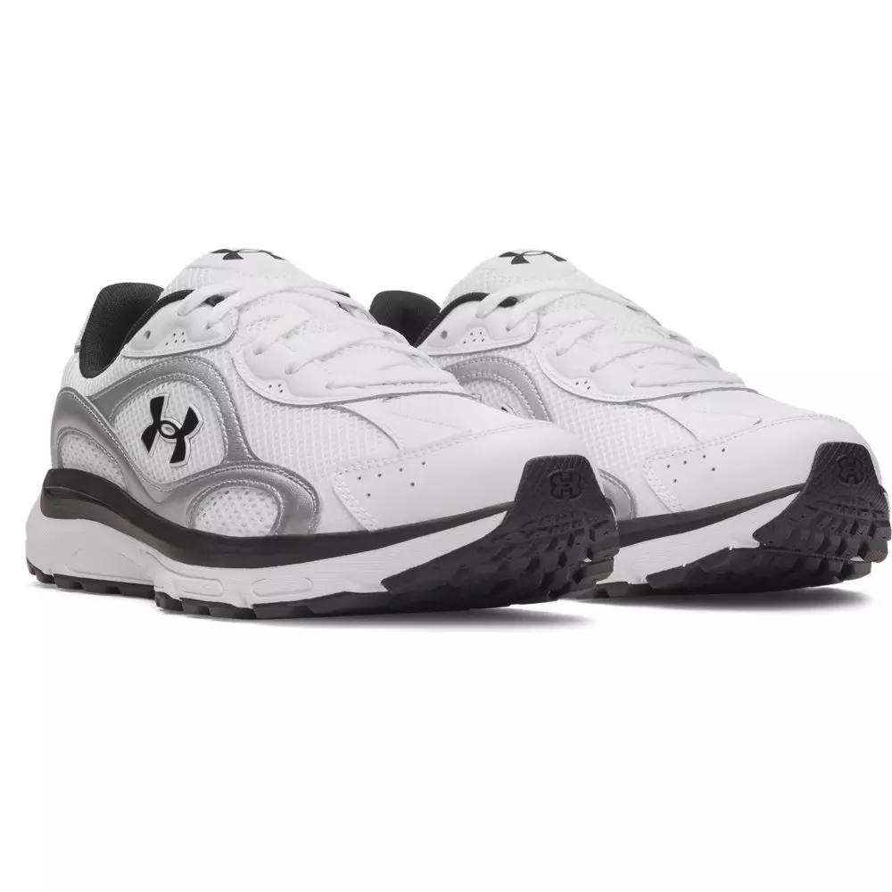 Under Armour Tech Runner "White/Metallic Silver/Black" Men's Shoe - WHITE/SILVER/BLACK