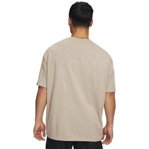 Under Armour Men's Unstoppable+ Heavyweight Short Sleeve Shirt-Khaki