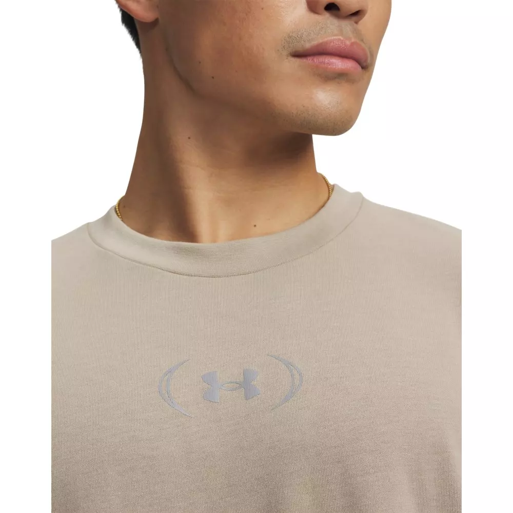 Under Armour Men's Unstoppable+ Heavyweight Short Sleeve Shirt-Khaki - KHAKI