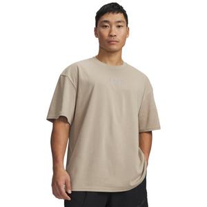 Under Armour Men's Unstoppable+ Heavyweight Short Sleeve Shirt-Khaki